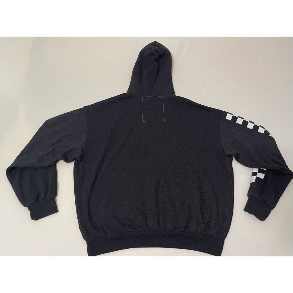 Aviator Nation Unisex Adult Checkered Relaxed Hoodie Pullover Hoodie Small Black - Picture 8 of 8